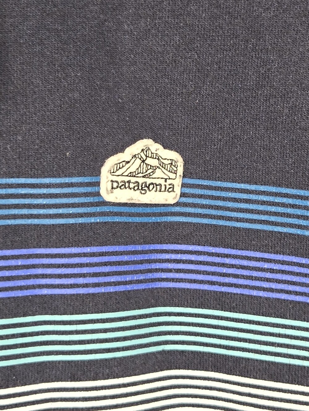Patagonia Mens Navy Blue Line Logo Ridge Stripe Uprisal Hoodie Sweatshirt Small - Picture 6 of 11